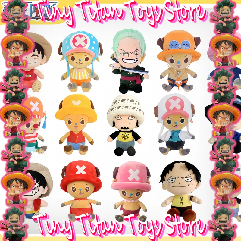 

Лидер продаж, цельный японский аниме, 25 см, оригинальные плюшевые игрушки, мультяшный рисунок, Луффи Чоппер, Ace Roronoa Zoro, мягкая кукла, подарки для детей