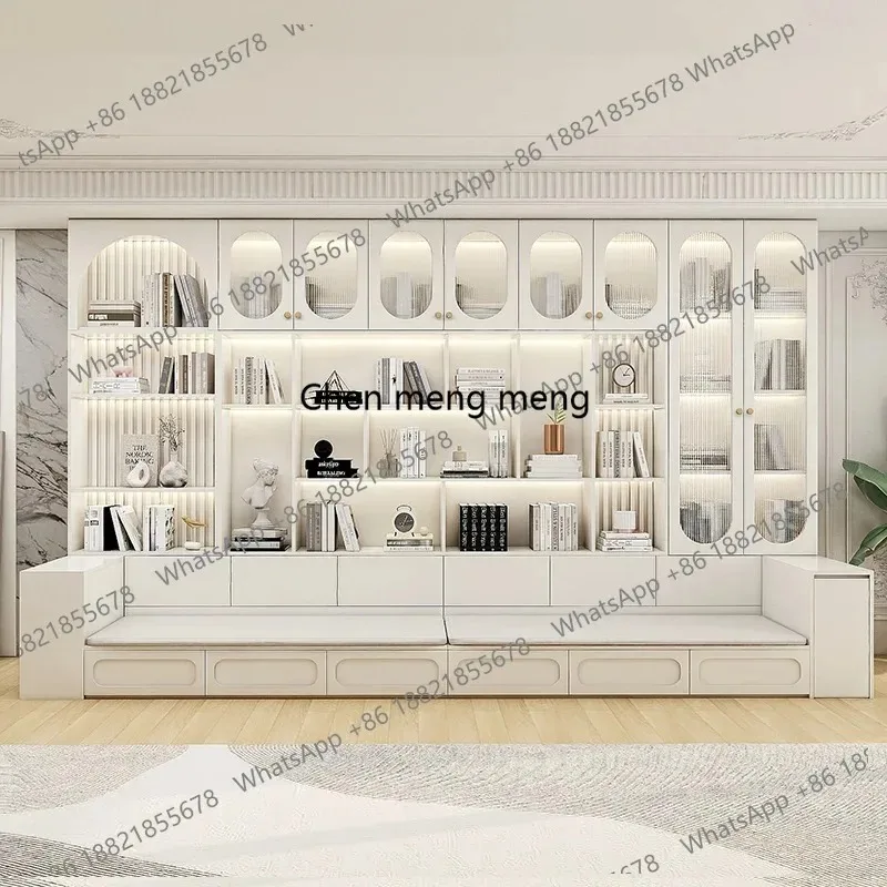 K153  K153  Librero Decor Cabinets Storage House Container Organizer Living Room Cabinets Display Bookcase Wood Gabinete Salon F