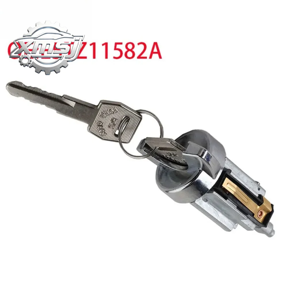 Nouveau cylindre de serrure de contact et 2 clés pour Ford F-150 F-250 F-350 Bronco Tempo Lincoln Mercury E5TZ11582A E5TZ-115