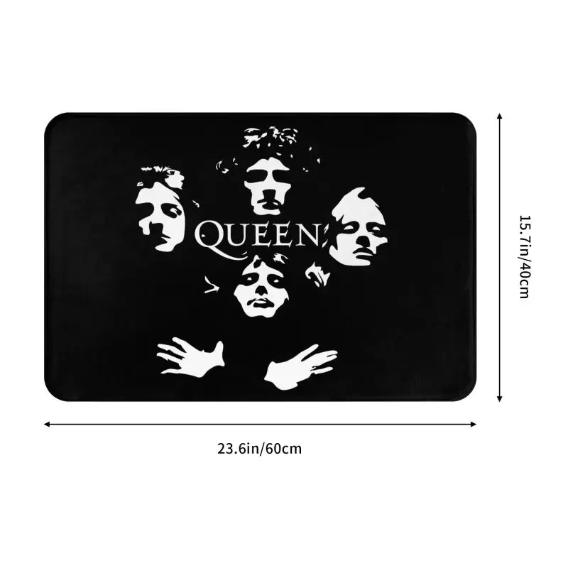 Freddie Mercury Queen Band Front Door Floor Entrance Mat Outdoor Bath Kitchen Doormat Bedroom Carpet Rug