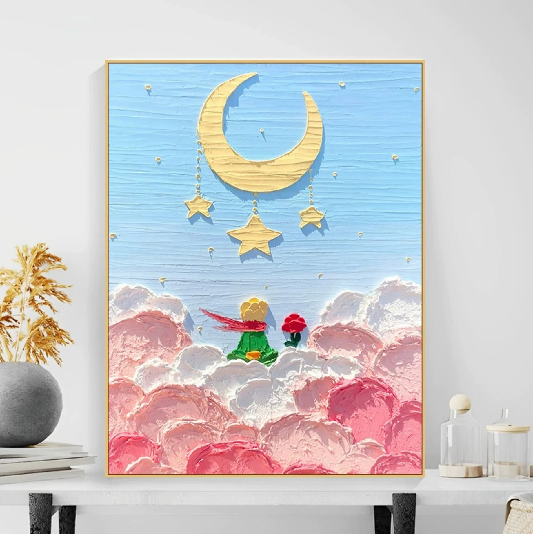 300094-Fairy Tale Landscape Paint By Numbers Home Decor Canvas