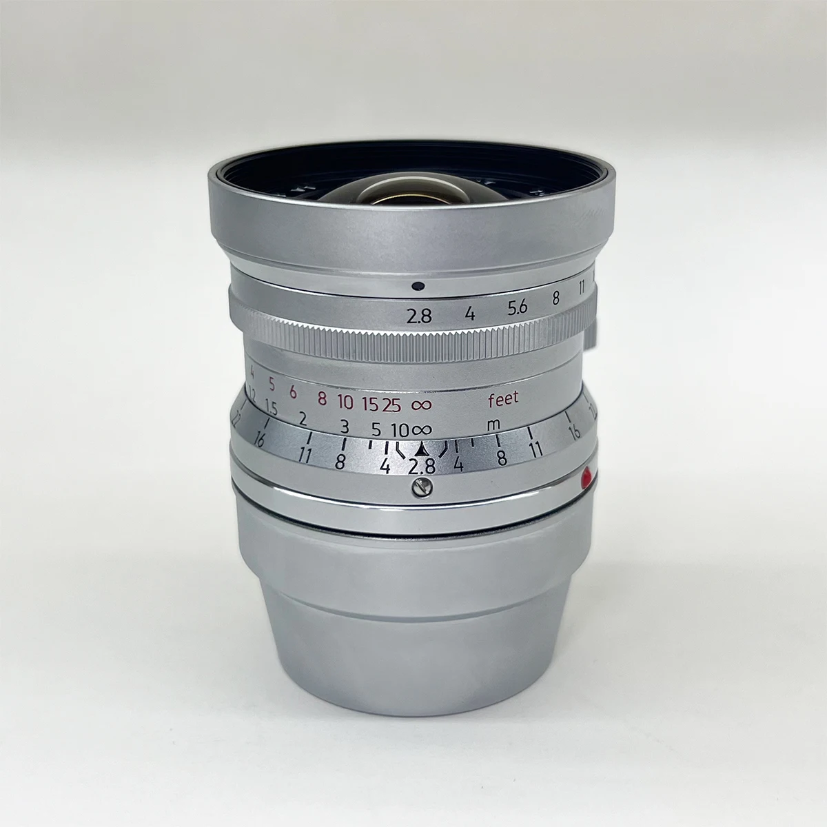 Light Lens Lab 28mm F2.8 Lens Nine Element Elmarit Rangefinder Chrome Sliver For Leica M M10 M11 M3 M6 M240 M240p M2 M6 M8