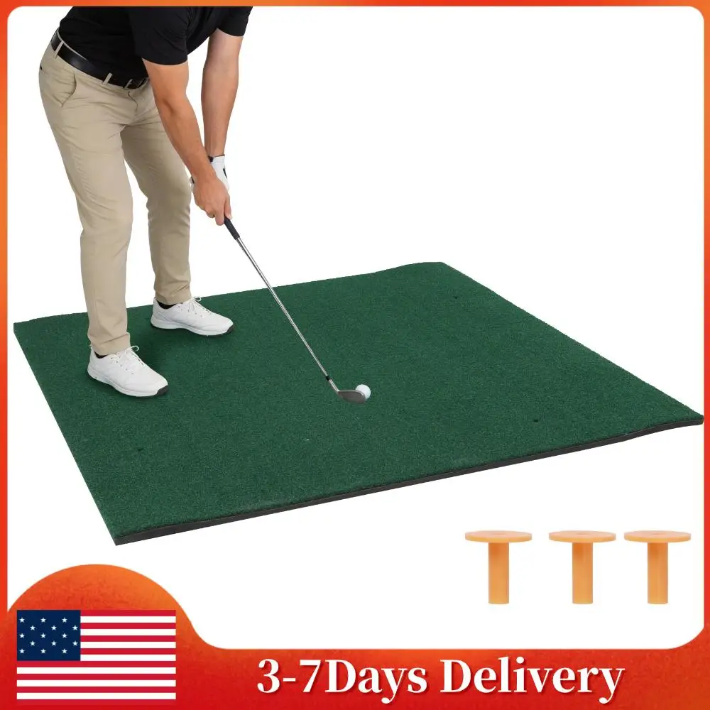 

5x5ft Heavy-Duty Turf Driving Range Mat Artificial Turf Matt Golf Training Mat Training Aid for Backyard/Garage/Driving Range