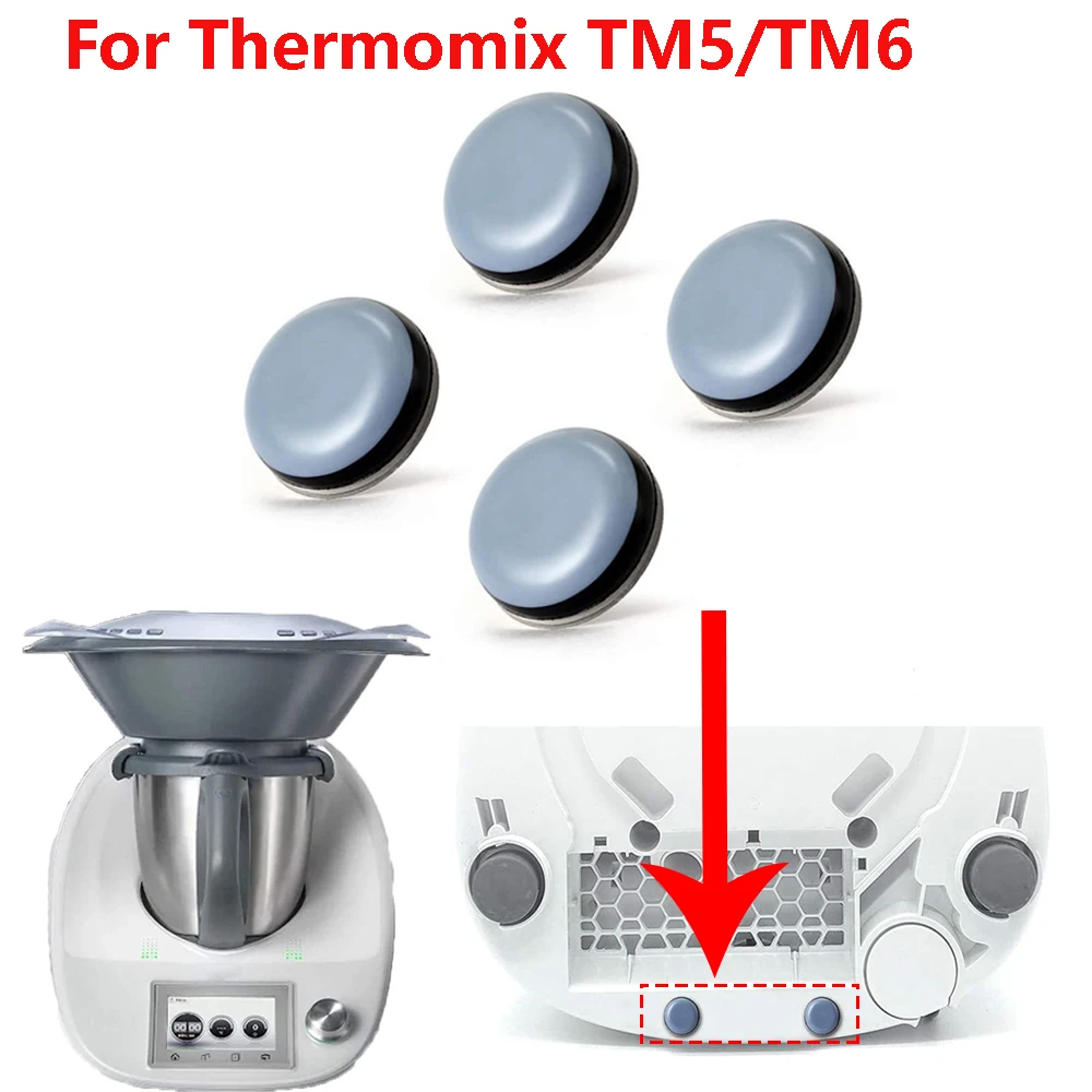 

4PCS Non-slip Mat for Thermomix TM6 TM5 Food Processor and Machine Base Position Fixed Feet Pad for TM5 Blender Machine