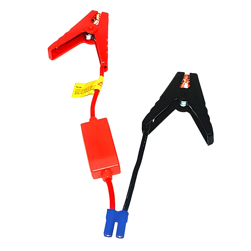 Klem Kabel Lompat Baterai Darurat, Perangkat Starter 12V, Klip Buaya Starter Lompat, Konektor Steker EC5 untuk Mobil Truk