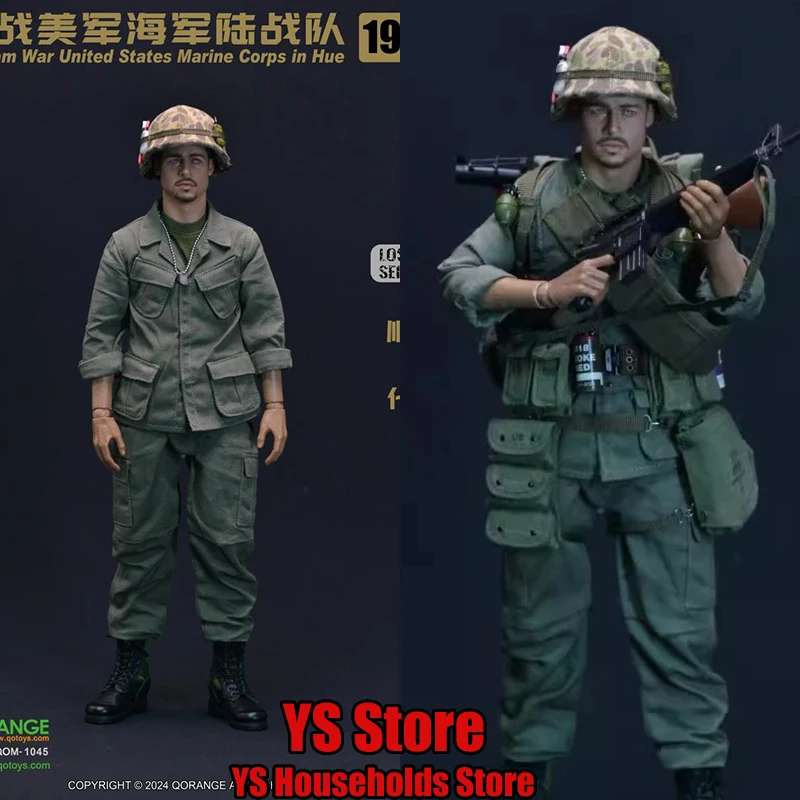 QORANGE QOTOYS QOM-1045 1/6 Man Soldier Clothes Weapon Marching Accessory Set Vietnam War United States Marine Corps in Hue 1968