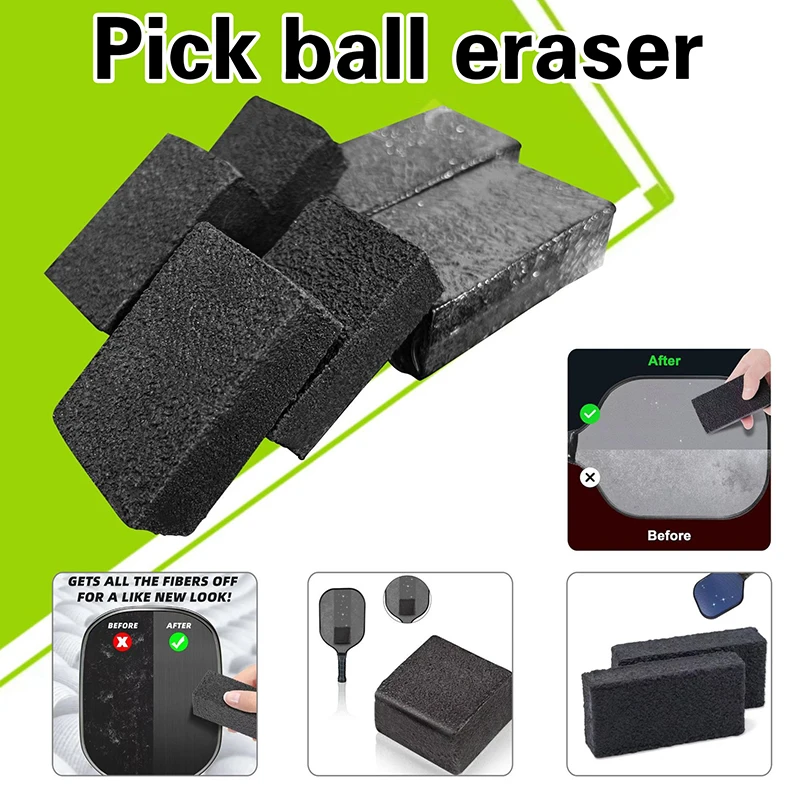 

Pickleball Paddle Eraser Carbon Fiber Racket Cleaner Safe Dust Dirt Remover Tools Scratches Outdoor Sports