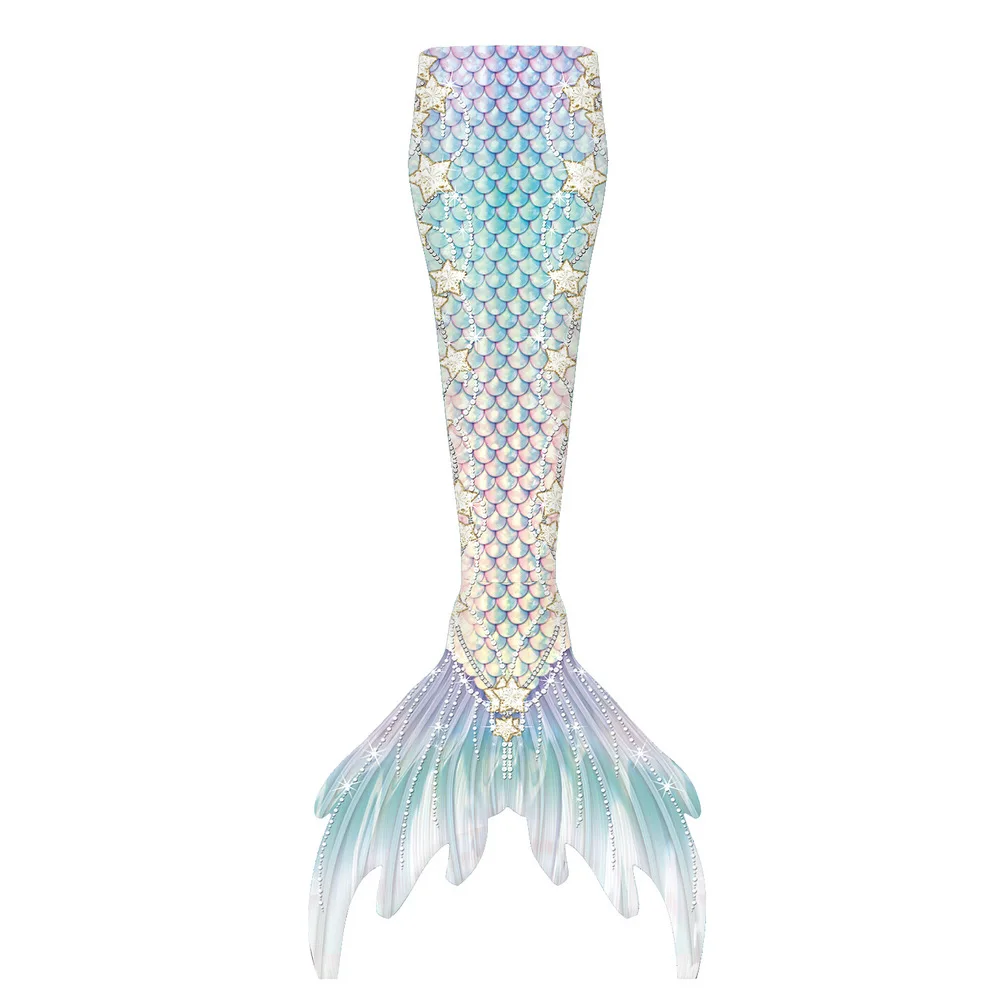 Costume da bagno Cosplay principessa sirena moderna Costume colorato Halloween Kid Girl coda di sirena