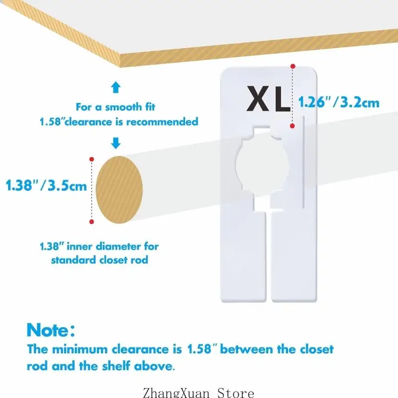 40-teilige Trennwände in Schrankgröße für Einzelhandelsregale und Home Rod 3XUF – Detail 6
