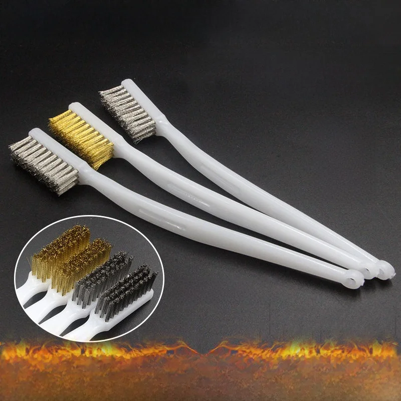 Stainless Steel Wire Brush for Stove And Oven Cleaning Crevice Cleaner Gas Stove Oil Smoke Extractor Dirt Removal Kitchen Brush