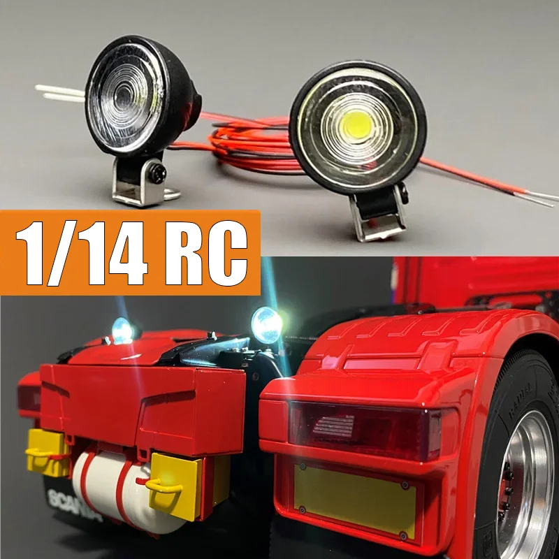 1:14th Scale RC Truck LED Lighting Spotlight for SCANIA Tamiya 770S R620 for VOLVO ACTROS AROCS Model Car DIY Parts
