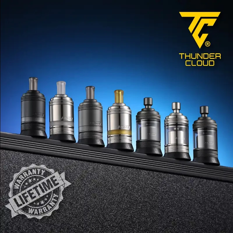 Authentic ThunderCloud Blaze MTL RTA Atomizer 22mm 3ml Single Rebuildable Dripping Tank Leak Proof 510 Electronic Cigarette