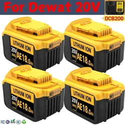 DCB200 20V 18000mAh Lithium Replacement Battery For Dewalt 18V DCB184 DCB200 DCB182 DCB180 DCB181 DCB182 DCB201 DCB206