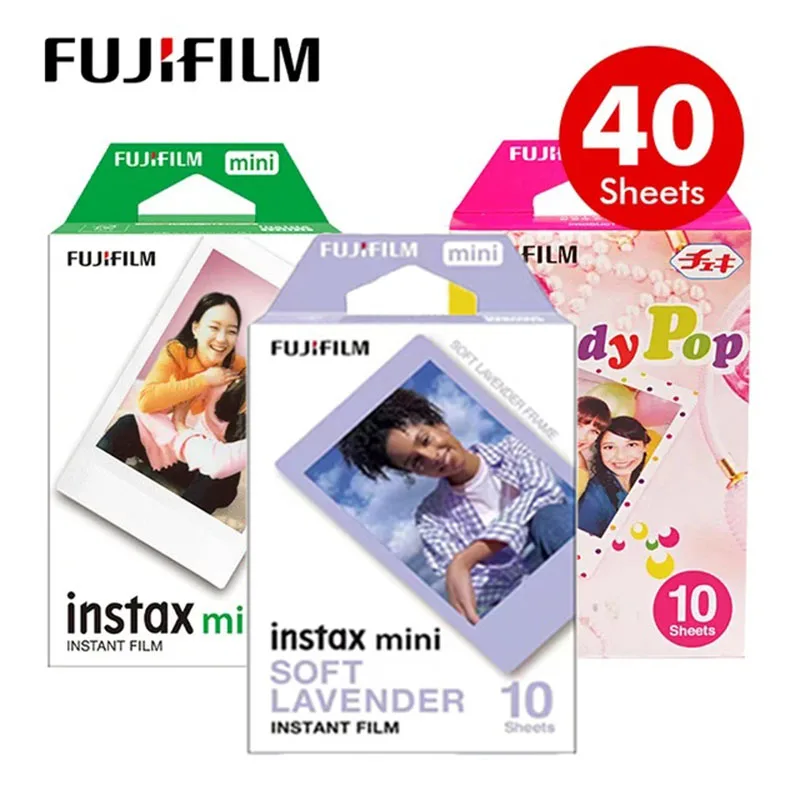 Original 40 Sheets Fujifilm Instax Mini 12 Films White 3 Inch For Instant Camera Mini 11 7+ 9 40 90 Link Instax Film Photo Paper