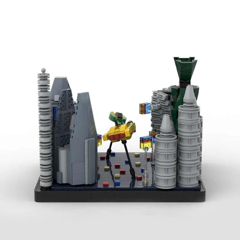 1356 Uds. MOC Coruscant Pursuit Zam Wesell Speeder modelo bloques de construcción arquitectura montar regalo de Navidad juguetes DIY idea niños