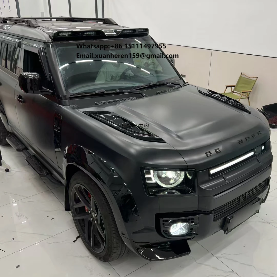 

Pickup Truck Plastic Rubber Fender Flares Guard Car Wheel Arch Eyebrow for Land Rover Defender to 2025 Urban Style