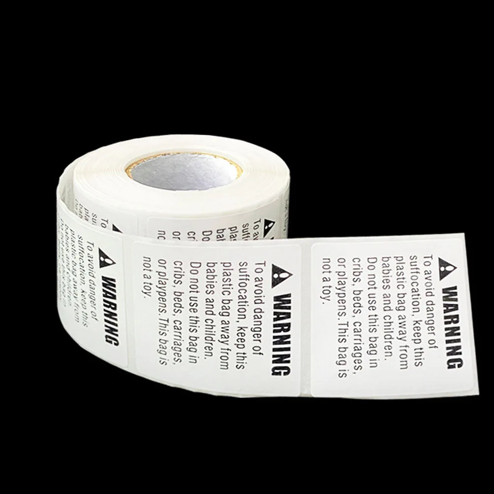 

1 Roll Suffocation Warning Labels Peel and Stick Safety Stickers for Packing Boxes Heavy-Duty Shipping Warning Decals