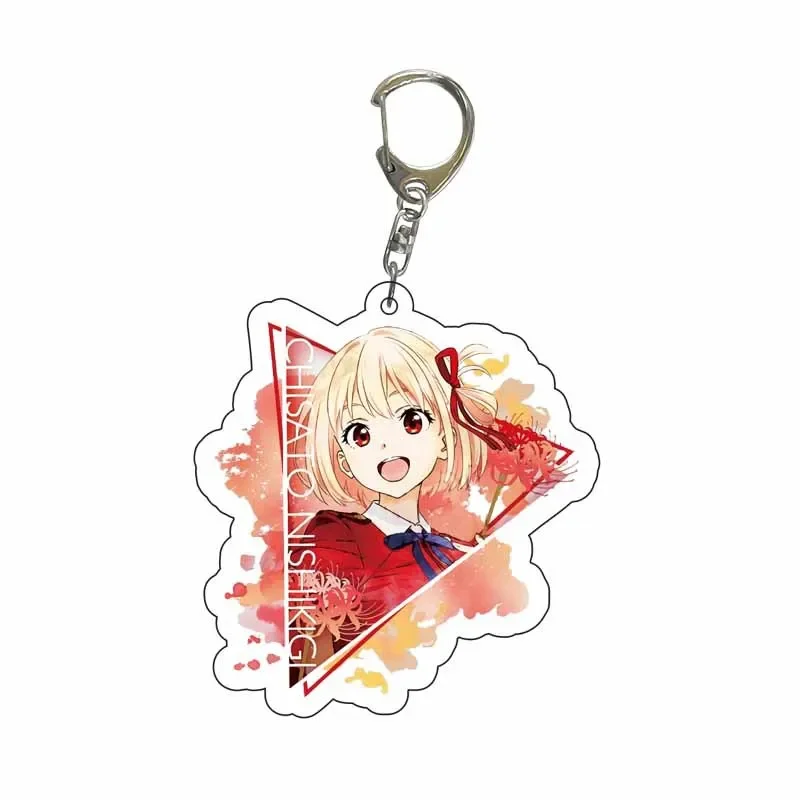 Anime Lycoris Recoil Chisato Nishikigi Takina Inoue Cosplay Costume Cute Acrylic Keychain Keychain Key Xmas Gift Prop lllaveros