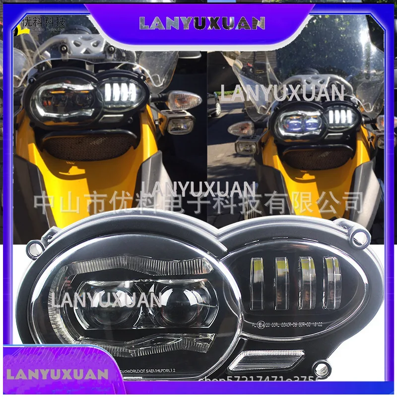 2026 Applicable BMWR1200GS Headlight 04-12  Motorcycle Modified LED Headlight R1200gs