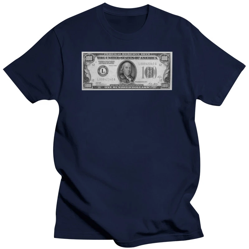 Old One Hundred Dollar Bill Popular Tee (S-Xxl) Money T Shirt $100 Customize Tee Shirt