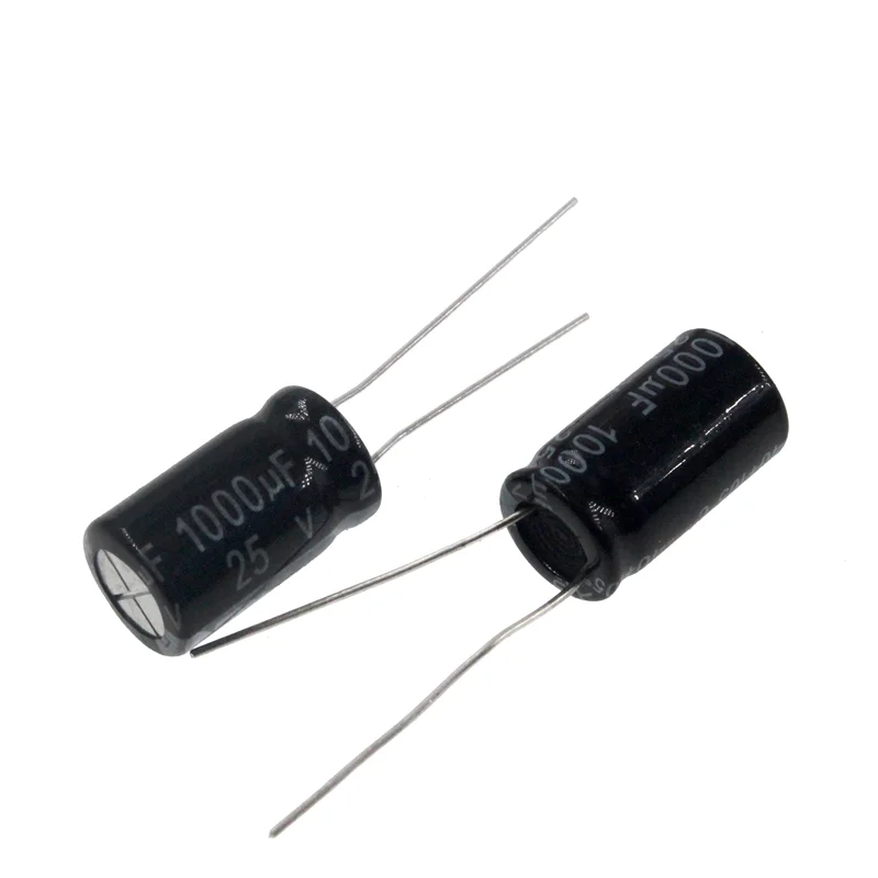 50pcs 1000uF 25V 1000MFD 25WV 10*16mm Capacitor eletrolítico de alumínio