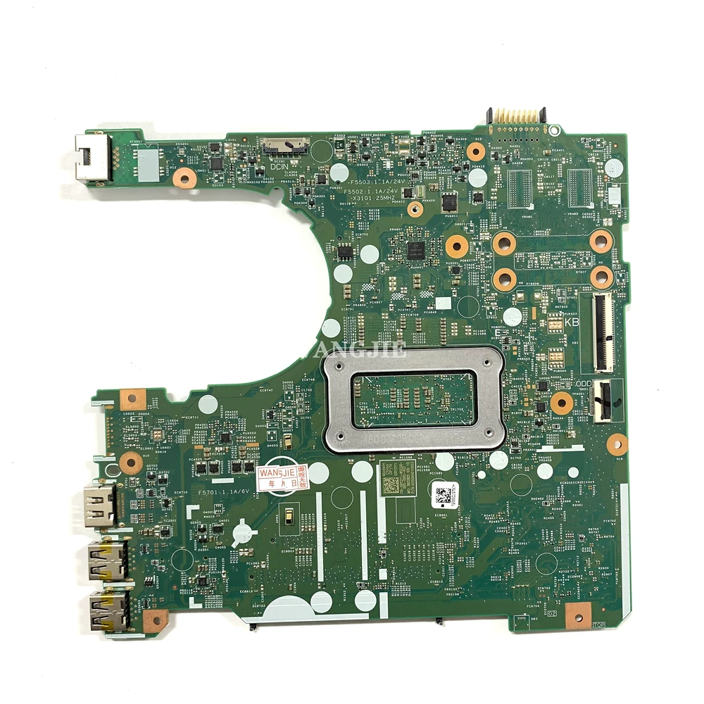 Imagem -02 - Placa-mãe do Portátil para Dell Inspiron 100 Totalmente Testado 3567 153411 91n85 I37100u Cpu Cn0ry2y1 0ry2y1