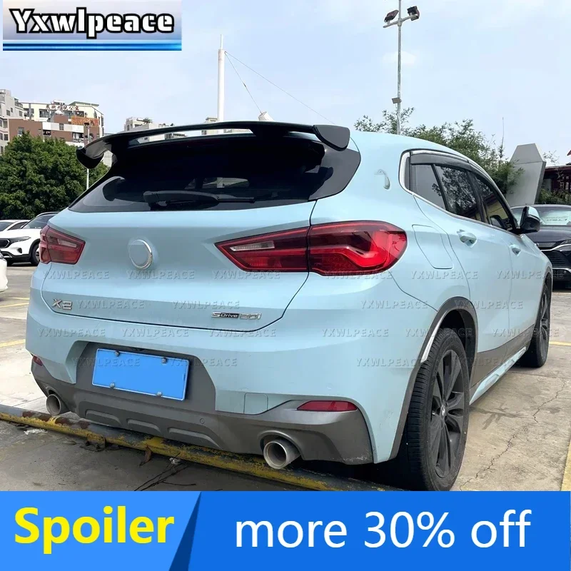 

For BMW X1 X2 2017 2018 2019 2020 2021 2022 Roof Spoiler High Quality ABS Primer Color Rear Trunk Spoiler Body Kit Accessories