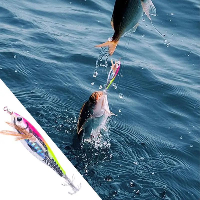 Saltwater Trolling Lures Salmon Jigs 3D Fishing Lures Trolling Lures Deep Sea Fishing Lures Saltwater Jigs Animated Lure For