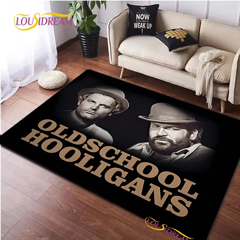 Bud Spencer Terence Hill Non-Slip Area Rug for Living Room,Bedroom,Playroom,Kitchen Prayer Carpet Floor Mat Home Decor Rug Gift