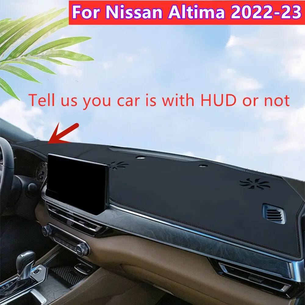 

For Nissan Altima 2022-2023 Car Leather Dashboard Dash Cover Protector Pad Mat