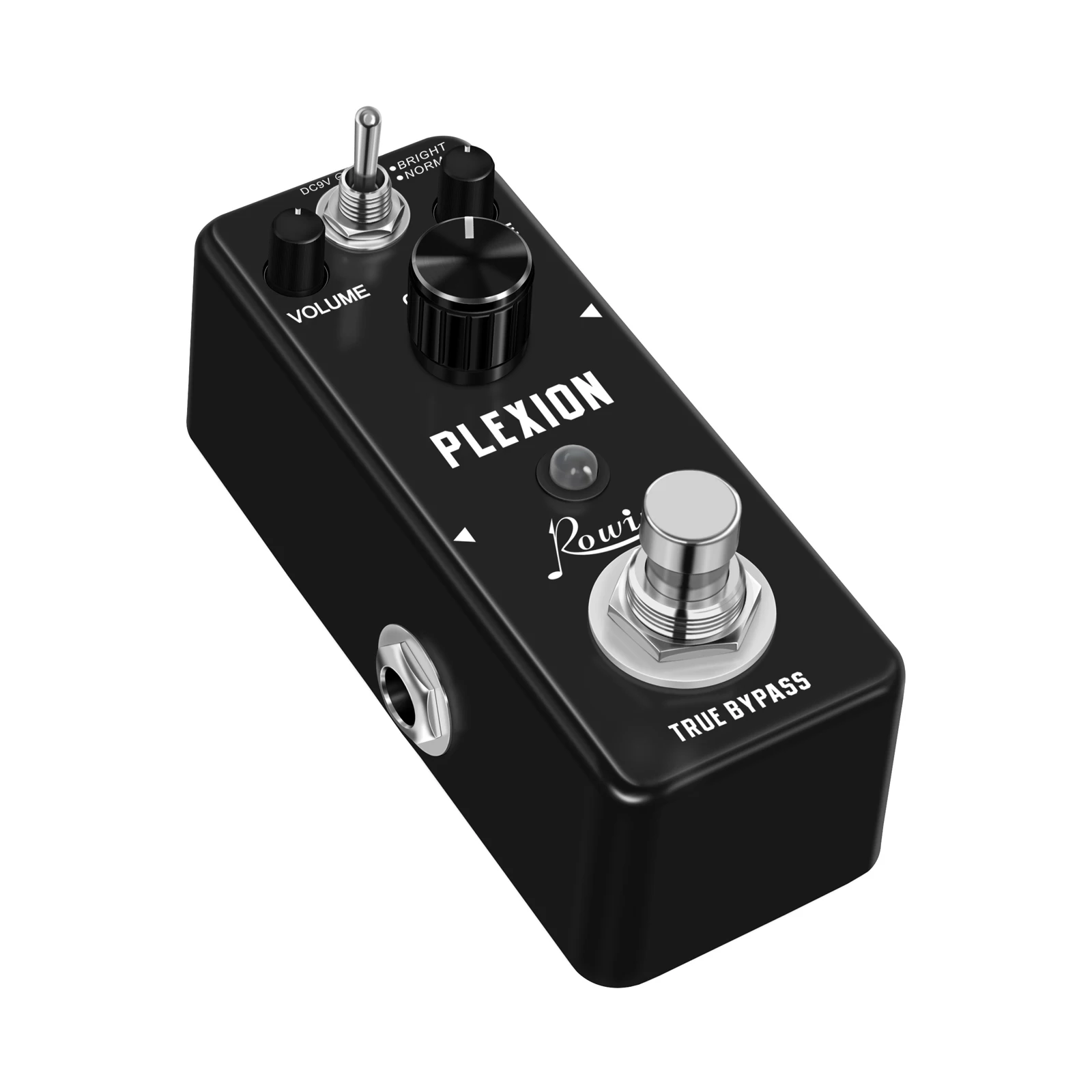 Rowin LEF-324 Plexion Distortion Pedal for Guitar & Bass with Bright and Normal Mode True Bypass