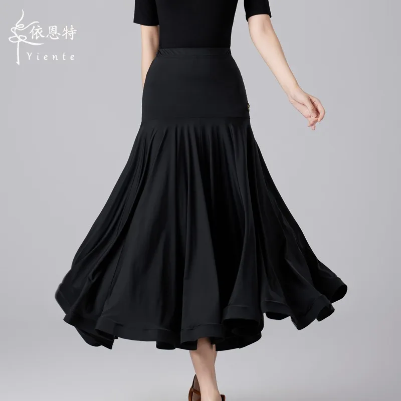 Modern Dance Skirt 2024 New Women's International Dress Waltz Performance Grand Swing Skirt National Standard Dance Long Skirt