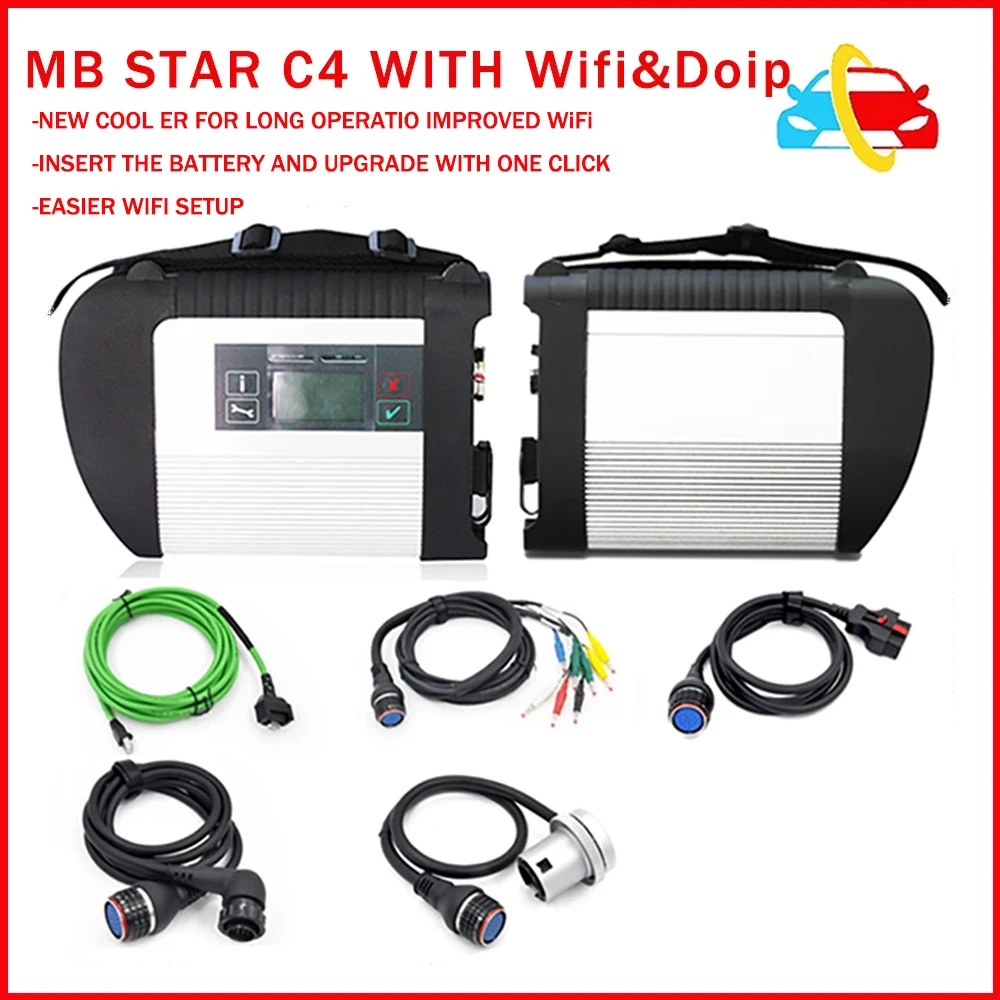 A+++ MB STAR C4 SD Connect c4 Plus DOIP WIFI Multiplexer Diagnostic Tool Mercedes Star Diagnosis for Mercedes-benz Car Truck