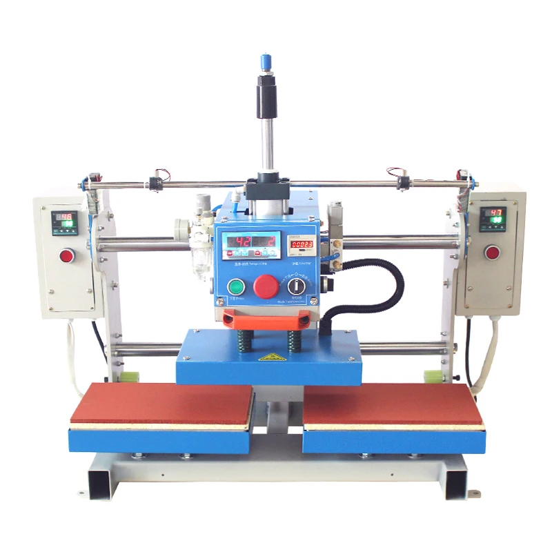 

Pneumatic hot press, automatic up and down heating embossing machine, clothing leather concave and convex