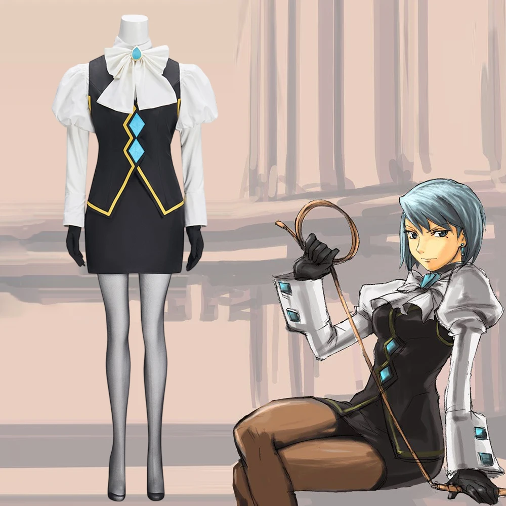 

Game Ace Attorney Franziska von Karma Cosplay Costume Sexy Women Disguise Mei Karuma Procurator Uniform Halloween Ball Gown
