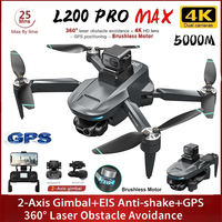 2025 L200 PRO MAX GPS Drone 8K Professional HD Dual Camera FPV Dron 2-Axis Gimbal Brushless Obstacle Avoidance RC Quadcopter Toy
