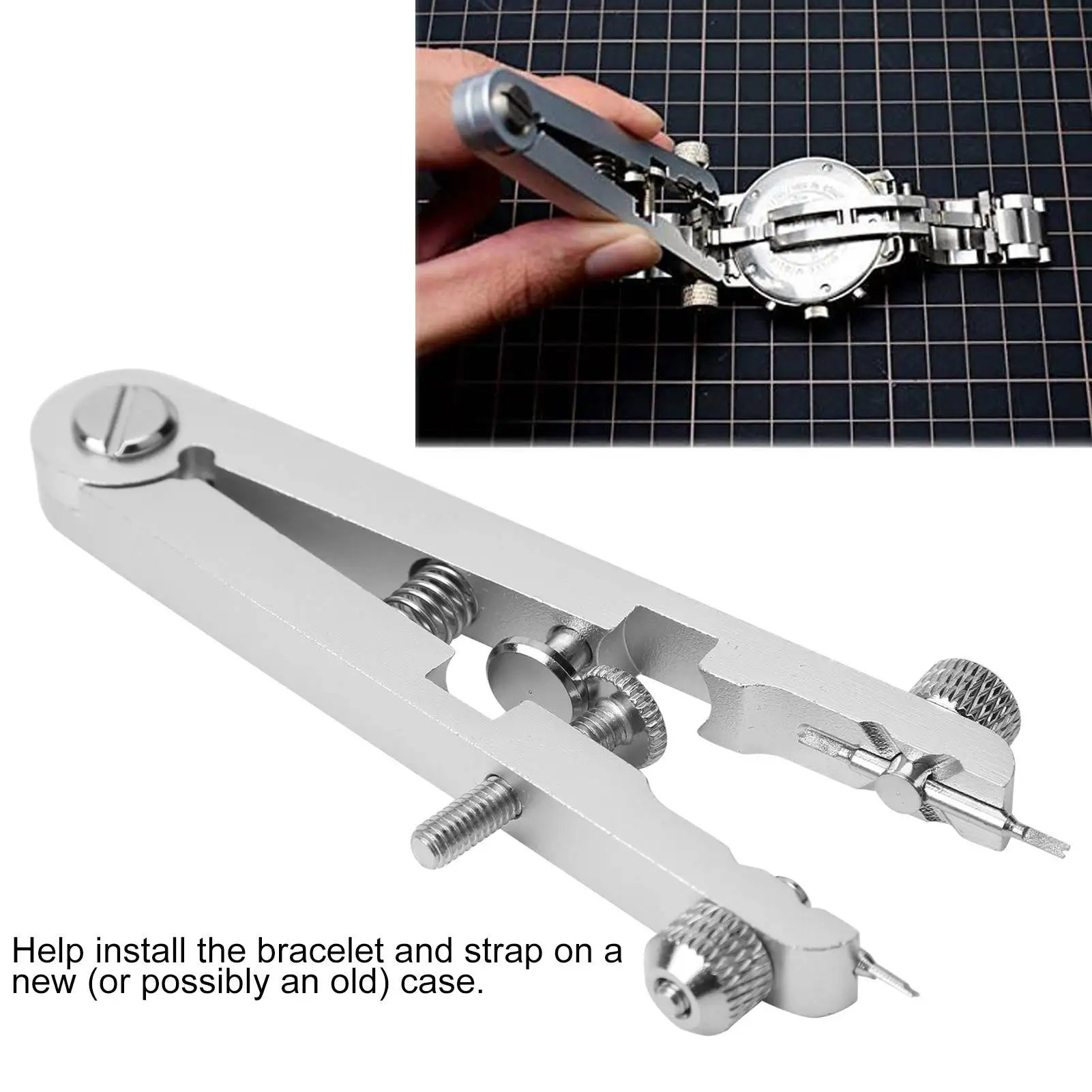 Spring  Plier Watch Repair Tool Spring  Plier Watch Repair Tool Watchmaker Replace Removing Chain Tool with Pins 6825