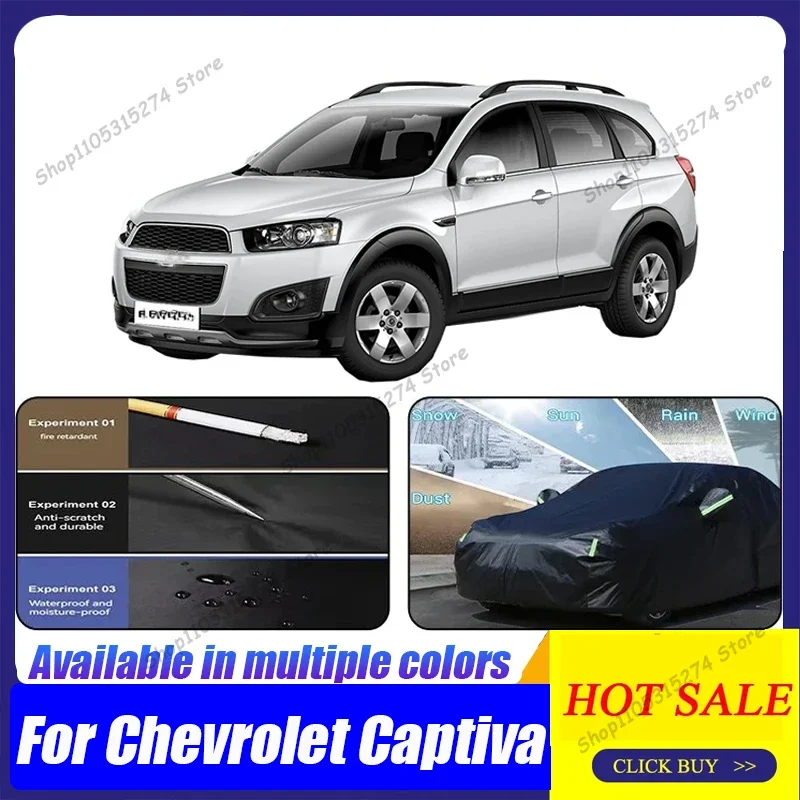 

Полный комплект чехлов для автомобиля Chevrolet Captiva SUV, водонепроницаемый, для защиты от солнца, дождя и снега, с защитой от царапин, черный.