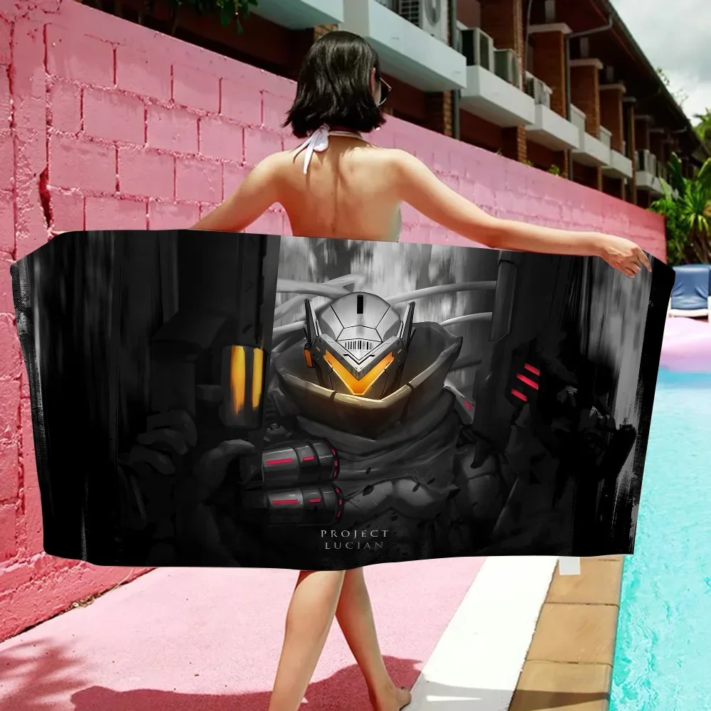 Lucian LOL League Of Legends Microfiber Blanket Quick Drying Beach Towels Oversized Printing Super Absorbent Pool Towel Blanket