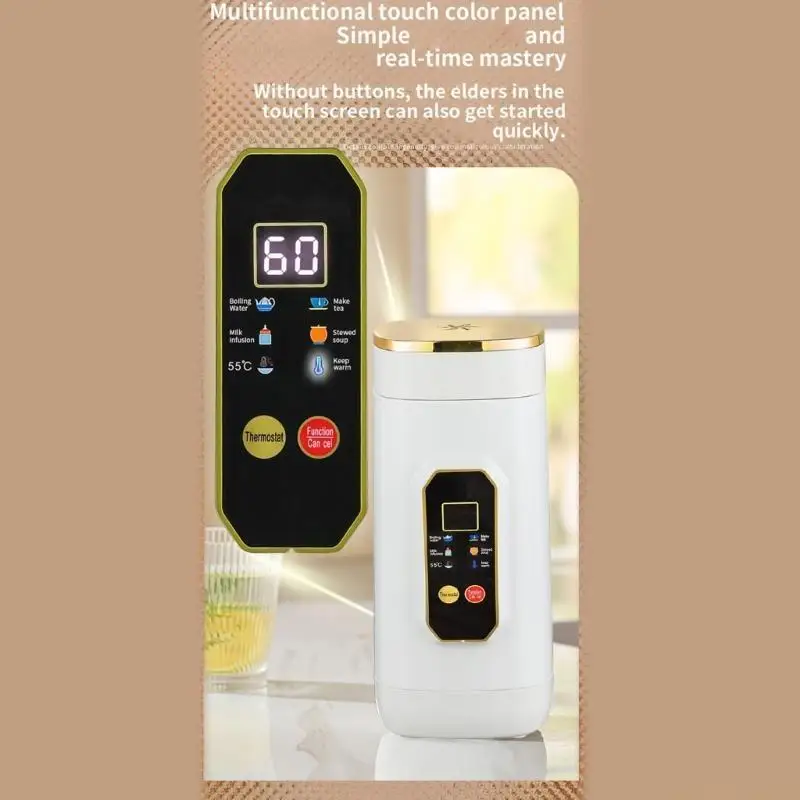 

D0AB портативный электрический чайник 450 мл/650 мл, дорожный водонагреватель из нержавеющей стали 316, автоматическое защитная