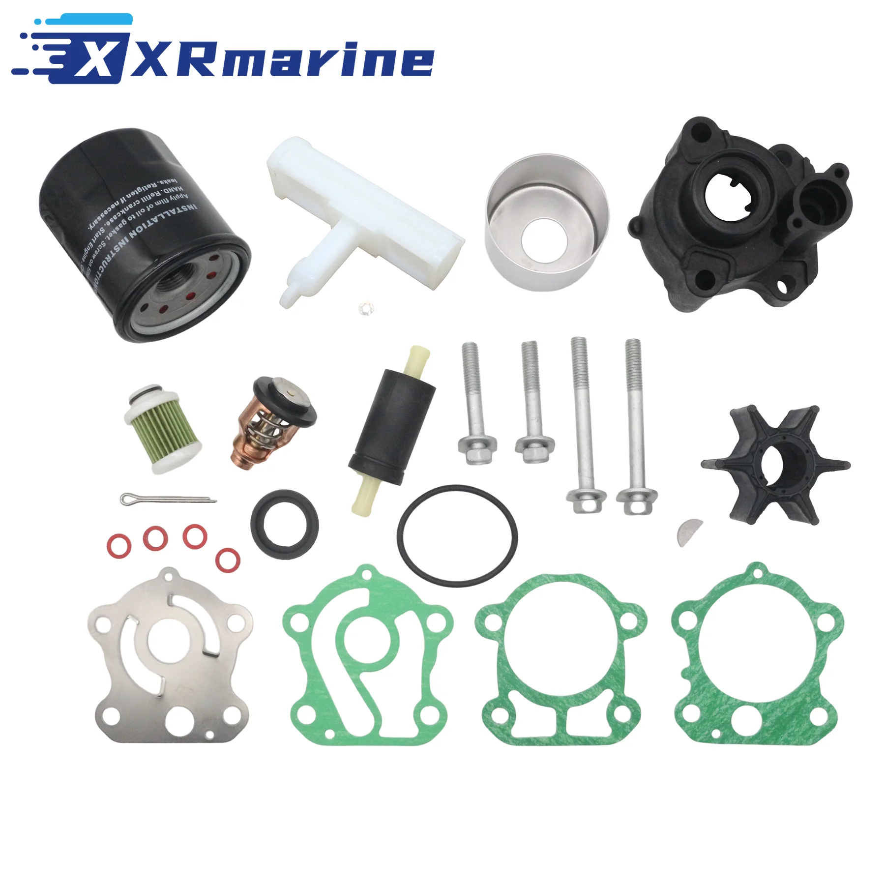 

Outboard Service Kit Thermostat Oil Filter Fuel Filter Impeller Kit for F80B Yamaha 4-Stroke 80 HP Motors 67F-W0078-00 18-3451