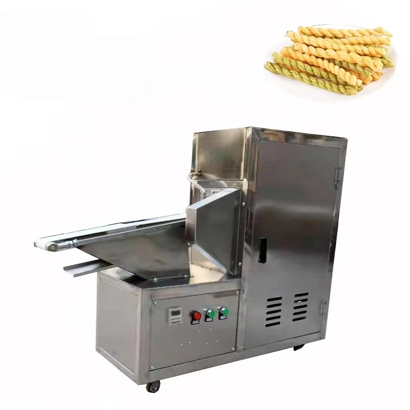 Sweet Crispy Wheat Flour Snacks Extruding Twisted Food Making Machine Fried Dough Twist Machine