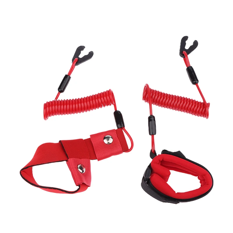 Boat Engine Emergency Safety Lanyard Kill Stop Switch Lanyard Cord Red Emergency Safety Lanyard Tool image 5