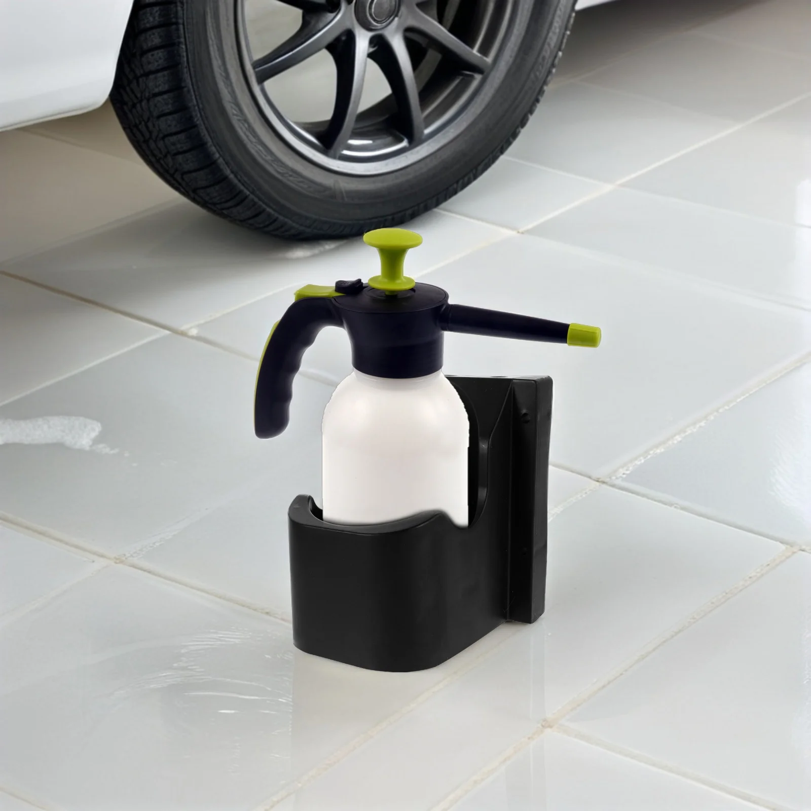 

Foam Bottle Holder Mounted Storage Rack Beauty Accessory Multi Functional Auto Detailing Organizer Sturdy Plastic Spray Can Rack