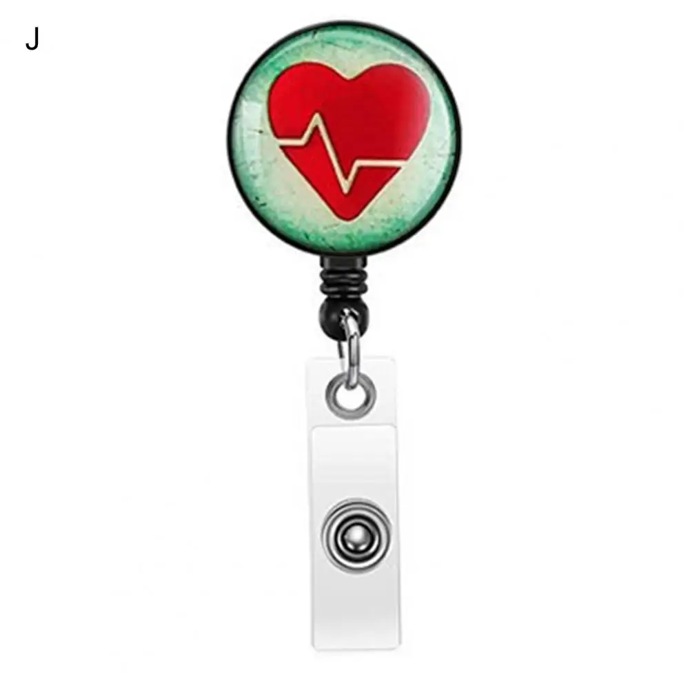 รอกป้ายหดเก็บได้ไม้หนีบสแตนเลสพร้อมคลิปหลังสำหรับพยาบาลที่เก็บนามบัตรสำนักงานโรงเรียนโรงพยาบาล3ปี