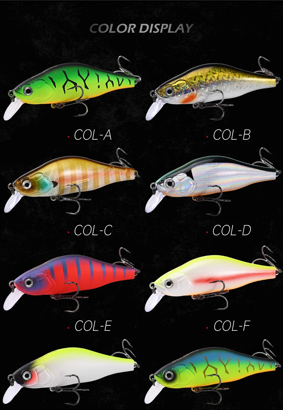 ALLBLUE HUNCH 105SP SR Angelköder Shad 105 mm 28,5 g Suspend Wobbler Minnow 1–1,5 m künstlicher Hartplastikköder Bass Pike Tackle – Detail 6