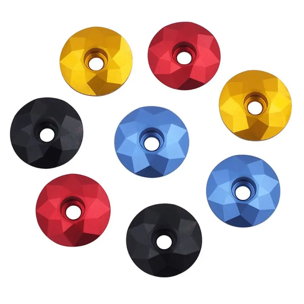 

With Screws MTB Road Bike Aluminum Alloy Bicycle Fork Tube Cap Bike Bowl Sealed Cap Bicycle Grip End Cap Bike Headset Spacers