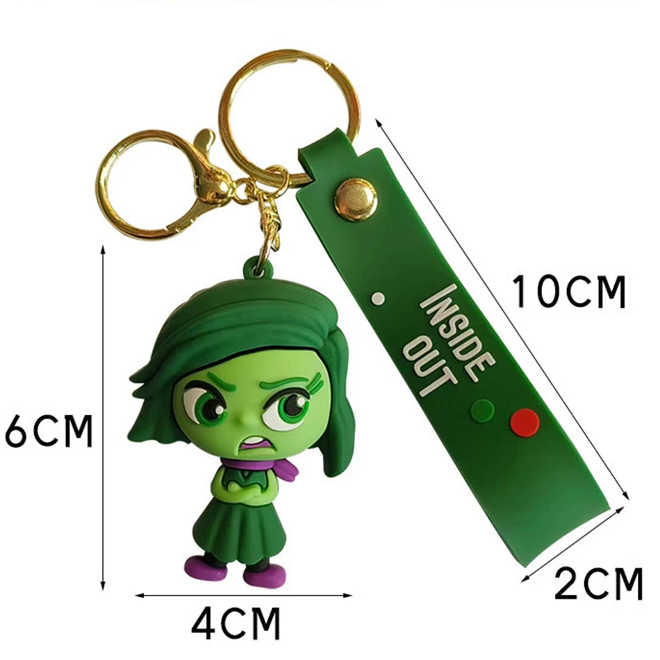 6cm New Disney Inside Out2 Figure brelok do kluczy z ozdobą dla kobiet mężczyzn Cartoon Fans plecak akcesoria do toreb prezenty dla kolekcja dla fanów