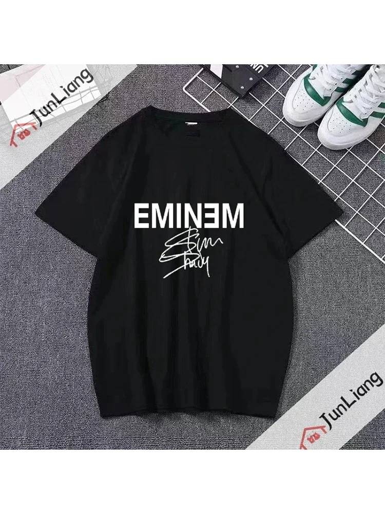 Summer Funny TShirt Slim Shady Eminem Dr.Dre Inspired Graphic Tee Fashion T-Shirt Oversized Casual Streetwear Cotton Tshirt