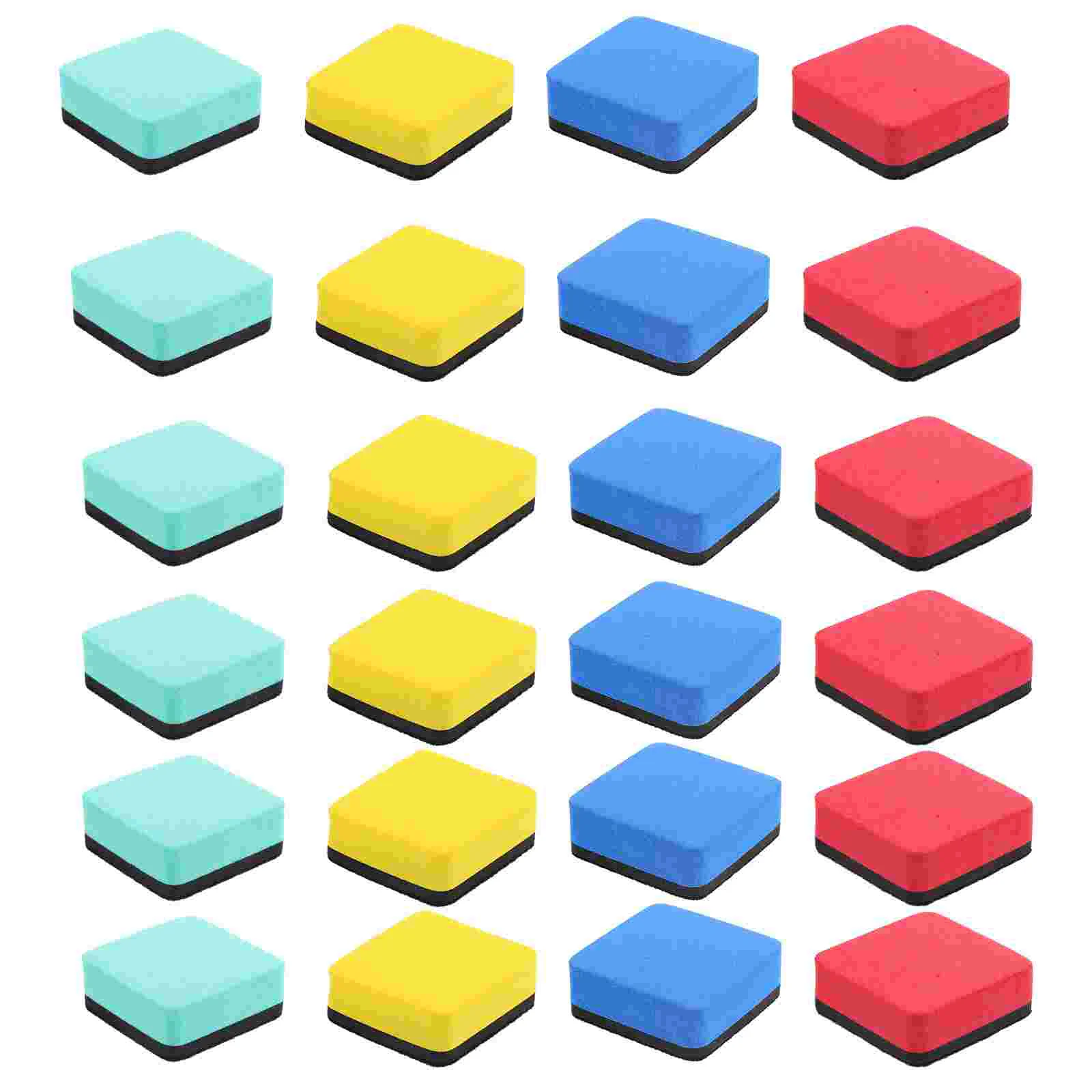 24 Pcs Mini Whiteboard Eraser Child Chalkboard Eva Dust Collector Accessories Teacher Supplies for Classroom